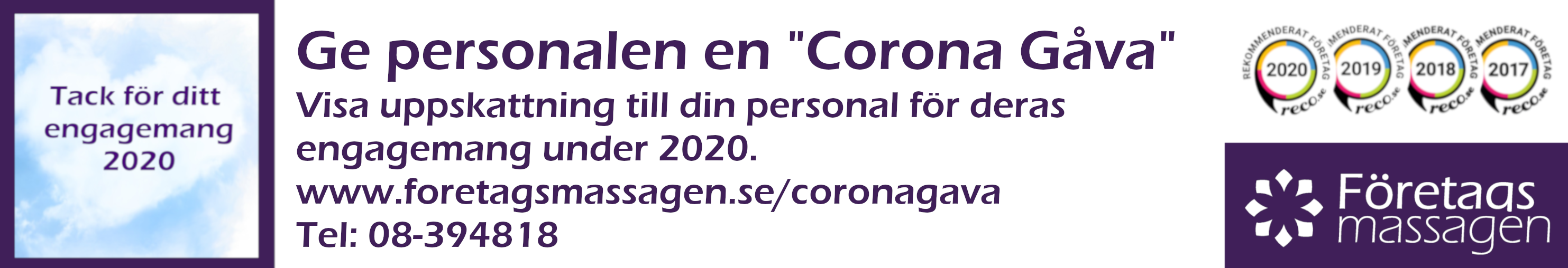 Massage i Coronagåva - Kungsholmen Stockholm