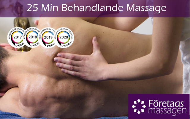 BOKA 25 min Behandlande massage (Medlem)